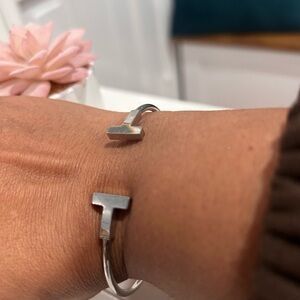 Silver T-Bar Bracelet